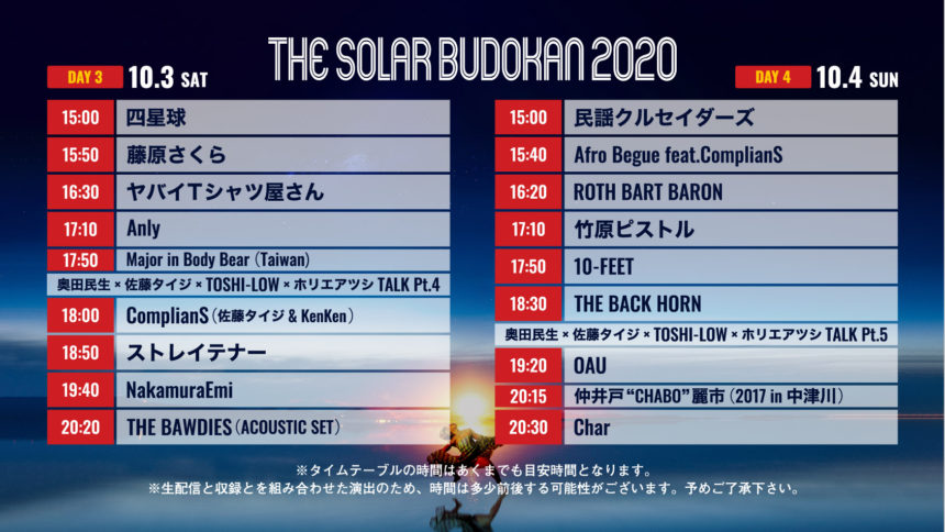 THE SOLAR BUDOKAN 2020