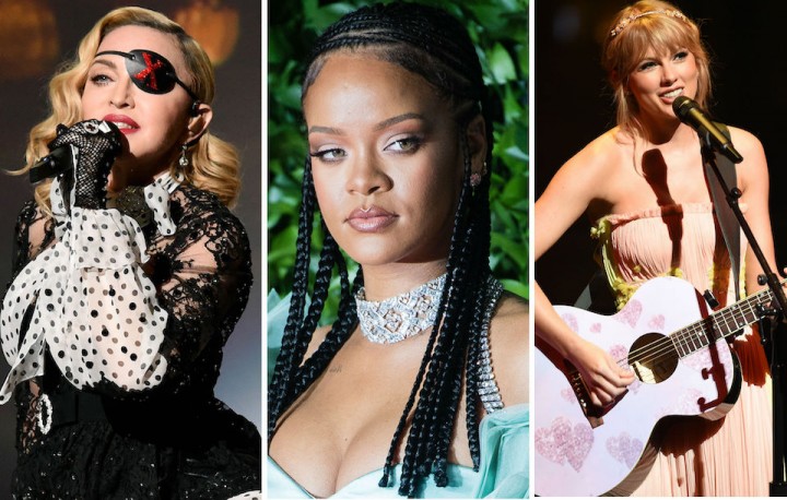 Madonna、Rihanna、Taylor Swift